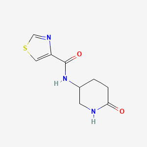 molecular formula C9H11N3O2S B2370321 N-(6-oxopiperidin-3-yl)-1,3-thiazole-4-carboxamide CAS No. 1275202-11-3