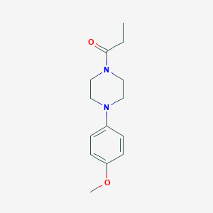 molecular formula C14H20N2O2 B237040 1-[4-(4-Methoxyphenyl)piperazin-1-yl]propan-1-one 