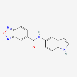 molecular formula C15H10N4O2 B2370409 N-(1H-indol-5-yl)-2,1,3-benzoxadiazole-5-carboxamide CAS No. 710945-67-8