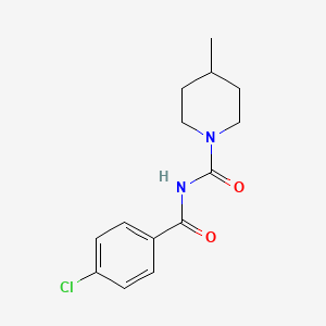 molecular formula C14H17ClN2O2 B2370411 N-(4-chlorobenzoyl)-4-methylpiperidine-1-carboxamide CAS No. 534559-68-7