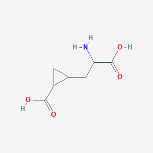 molecular formula C9H10ClN3 B237051 2-Amino-4,5-methanoadipate CAS No. 127515-30-4