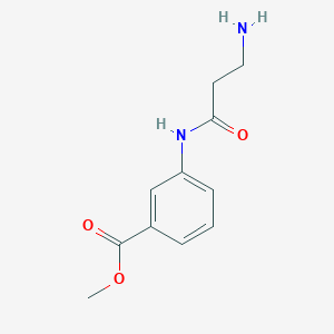 molecular formula C11H14N2O3 B2370554 Methyl 3-(beta-alanylamino)benzoate CAS No. 938516-53-1