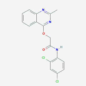 molecular formula C17H13Cl2N3O2 B2370562 N-(2,4-dichlorophenyl)-2-[(2-methylquinazolin-4-yl)oxy]acetamide CAS No. 1116082-31-5