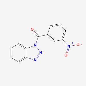 molecular formula C13H8N4O3 B2370585 1-(3-nitrobenzoyl)-1H-1,2,3-benzotriazole CAS No. 92133-97-6