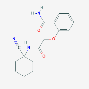 B2370648 2-[2-[(1-Cyanocyclohexyl)amino]-2-oxoethoxy]benzamide CAS No. 1001956-00-8
