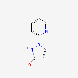 molecular formula C8H7N3O B2370774 1-(pyridin-2-yl)-1H-pyrazol-3-ol CAS No. 126583-32-2