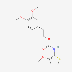 molecular formula C16H19NO5S B2370788 2-(3,4-dimethoxyphenyl)ethyl N-(3-methoxythiophen-2-yl)carbamate CAS No. 477845-96-8