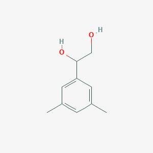 molecular formula C10H14O2 B2370794 1-(3,5-Dimethylphenyl)ethane-1,2-diol CAS No. 880498-12-4
