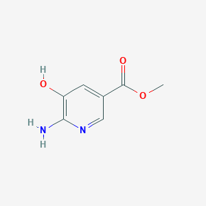 molecular formula C7H8N2O3 B2370797 Methyl 6-amino-5-hydroxynicotinate CAS No. 1260663-92-0