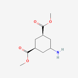 molecular formula C10H17NO4 B2370814 Dimethyl (1S,3R)-5-aminocyclohexane-1,3-dicarboxylate CAS No. 362480-40-8
