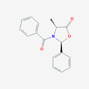 molecular formula C17H15NO3 B023709 (2S,4R)-3-Benzoyl-4-methyl-2-phenyl-5-oxazolidinone CAS No. 118995-17-8