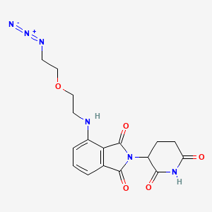 molecular formula C17H18N6O5 B2370926 Pomalidomide-PEG1-C2-N3 