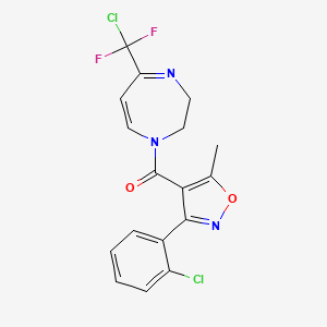 {5-[chloro(difluoro)methyl]-2,3-dihydro-1H-1,4-diazepin-1-yl}[3-(2-chlorophenyl)-5-methyl-4-isoxazolyl]methanone