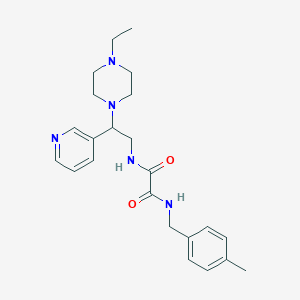 N1-(2-(4-ethylpiperazin-1-yl)-2-(pyridin-3-yl)ethyl)-N2-(4-methylbenzyl)oxalamide