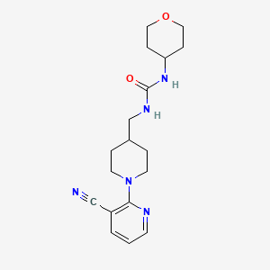 1-((1-(3-cyanopyridin-2-yl)piperidin-4-yl)methyl)-3-(tetrahydro-2H-pyran-4-yl)urea
