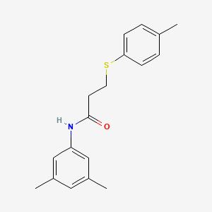 molecular formula C18H21NOS B2370965 N-(3,5-dimethylphenyl)-3-(p-tolylthio)propanamide CAS No. 895467-06-8