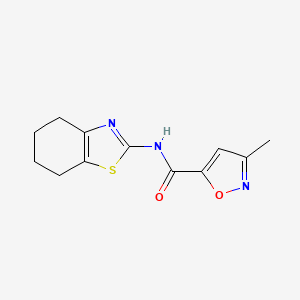 3-methyl-N-(4,5,6,7-tetrahydrobenzo[d]thiazol-2-yl)isoxazole-5-carboxamide