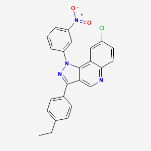 8-chloro-3-(4-ethylphenyl)-1-(3-nitrophenyl)-1H-pyrazolo[4,3-c]quinoline