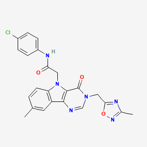 1-{[4-(4-Tert-butyl-1,3-thiazol-2-yl)-2-thienyl]sulfonyl}azepane