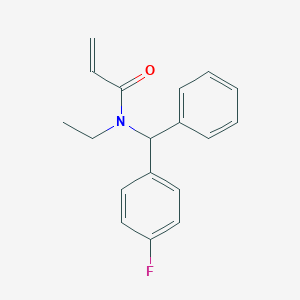 N-Ethyl-N-[(4-fluorophenyl)-phenylmethyl]prop-2-enamide