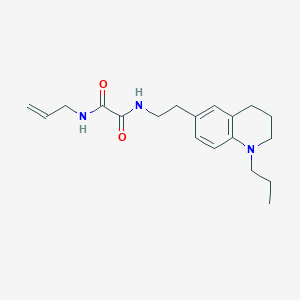 molecular formula C19H27N3O2 B2370983 N1-allyl-N2-(2-(1-propyl-1,2,3,4-tetrahydroquinolin-6-yl)ethyl)oxalamide CAS No. 955793-00-7