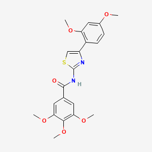 N-(4-(2,4-dimethoxyphenyl)thiazol-2-yl)-3,4,5-trimethoxybenzamide