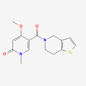 4-methoxy-1-methyl-5-(4,5,6,7-tetrahydrothieno[3,2-c]pyridine-5-carbonyl)pyridin-2(1H)-one