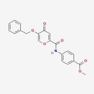 methyl 4-(5-(benzyloxy)-4-oxo-4H-pyran-2-carboxamido)benzoate