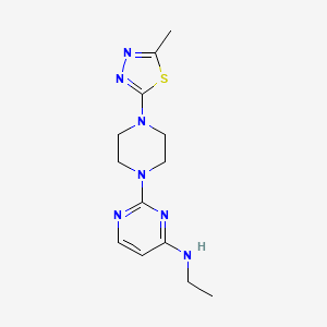 N-Ethyl-2-[4-(5-methyl-1,3,4-thiadiazol-2-yl)piperazin-1-yl]pyrimidin-4-amine