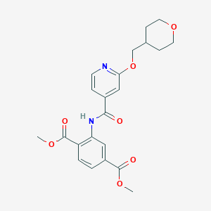 dimethyl 2-(2-((tetrahydro-2H-pyran-4-yl)methoxy)isonicotinamido)terephthalate