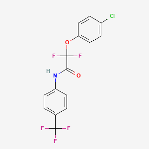 2-(4-chlorophenoxy)-2,2-difluoro-N-[4-(trifluoromethyl)phenyl]acetamide