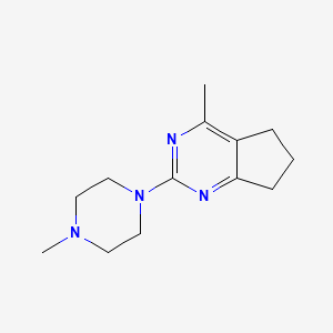 4-methyl-2-(4-methylpiperazino)-6,7-dihydro-5H-cyclopenta[d]pyrimidine