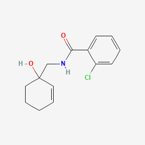 2-chloro-N-[(1-hydroxycyclohex-2-en-1-yl)methyl]benzamide