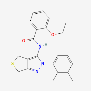 molecular formula C22H23N3O2S B2371015 N-(2-(2,3-dimethylphenyl)-4,6-dihydro-2H-thieno[3,4-c]pyrazol-3-yl)-2-ethoxybenzamide CAS No. 450344-01-1