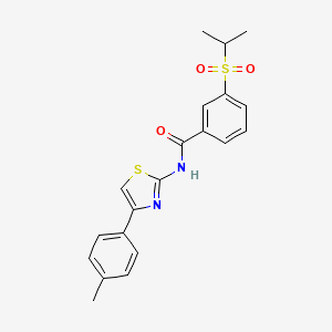 3-(isopropylsulfonyl)-N-(4-(p-tolyl)thiazol-2-yl)benzamide