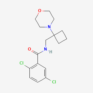 2,5-Dichloro-N-[(1-morpholin-4-ylcyclobutyl)methyl]benzamide