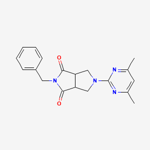 5-Benzyl-2-(4,6-dimethylpyrimidin-2-yl)-1,3,3a,6a-tetrahydropyrrolo[3,4-c]pyrrole-4,6-dione
