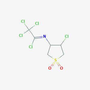 2,2,2-trichloro-N-(4-chloro-1,1-dioxothiolan-3-yl)ethanimidoyl chloride
