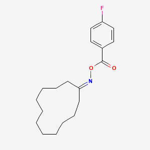 (Cyclododecylideneamino) 4-fluorobenzoate