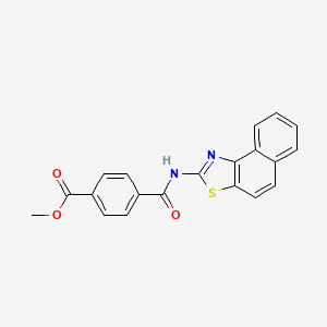 molecular formula C20H14N2O3S B2371049 Methyl 4-(naphtho[1,2-d]thiazol-2-ylcarbamoyl)benzoate CAS No. 331247-49-5