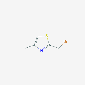 molecular formula C5H6BrNS B2371050 2-(Bromomethyl)-4-methyl-1,3-thiazole CAS No. 913073-81-1