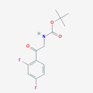 molecular formula C13H15F2NO3 B2371051 tert-butyl N-[2-(2,4-difluorophenyl)-2-oxoethyl]carbamate CAS No. 2000011-12-9
