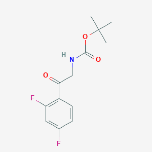 molecular formula C13H15F2NO3 B2371051 FC1=C(C=CC(=C1)F)C(Cnc(OC(C)(C)C)=O)=O CAS No. 2000011-12-9
