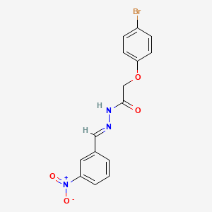 molecular formula C15H12BrN3O4 B2371056 2-(4-Bromophenoxy)-N'-(3-nitrobenzylidene)acetohydrazide CAS No. 302909-07-5