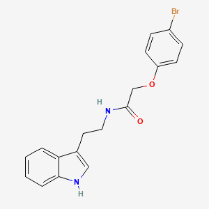 molecular formula C18H17BrN2O2 B2371062 2-(4-bromophenoxy)-N-[2-(1H-indol-3-yl)ethyl]acetamide CAS No. 423733-80-6