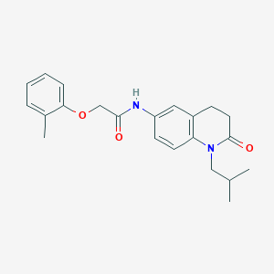 molecular formula C22H26N2O3 B2371064 N-(1-isobutyl-2-oxo-1,2,3,4-tetrahydroquinolin-6-yl)-2-(o-tolyloxy)acetamide CAS No. 941991-72-6