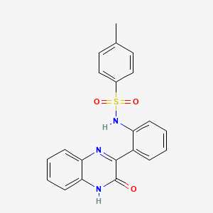4-methyl-N-(2-(3-oxo-3,4-dihydroquinoxalin-2-yl)phenyl)benzenesulfonamide