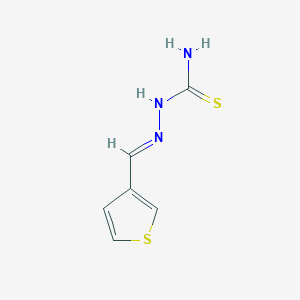 molecular formula C6H7N3S2 B2371095 [(E)-3-thienylmethyleneamino]thiourea CAS No. 1161720-10-0