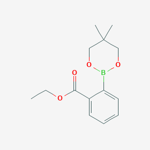 molecular formula C14H19BO4 B023711 HSL-IN-3 CAS No. 346656-34-6