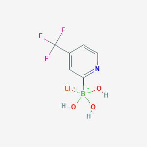 B2371106 Lithium trihydroxy(4-(trifluoromethyl)pyridin-2-yl)borate CAS No. 1393822-85-9